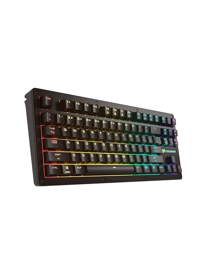 Cougar Puri Tkl Rgb Gaming Keyboard With Magnetic Protective Cover Ten Key Less Blue Mx Keys Black - Image 1