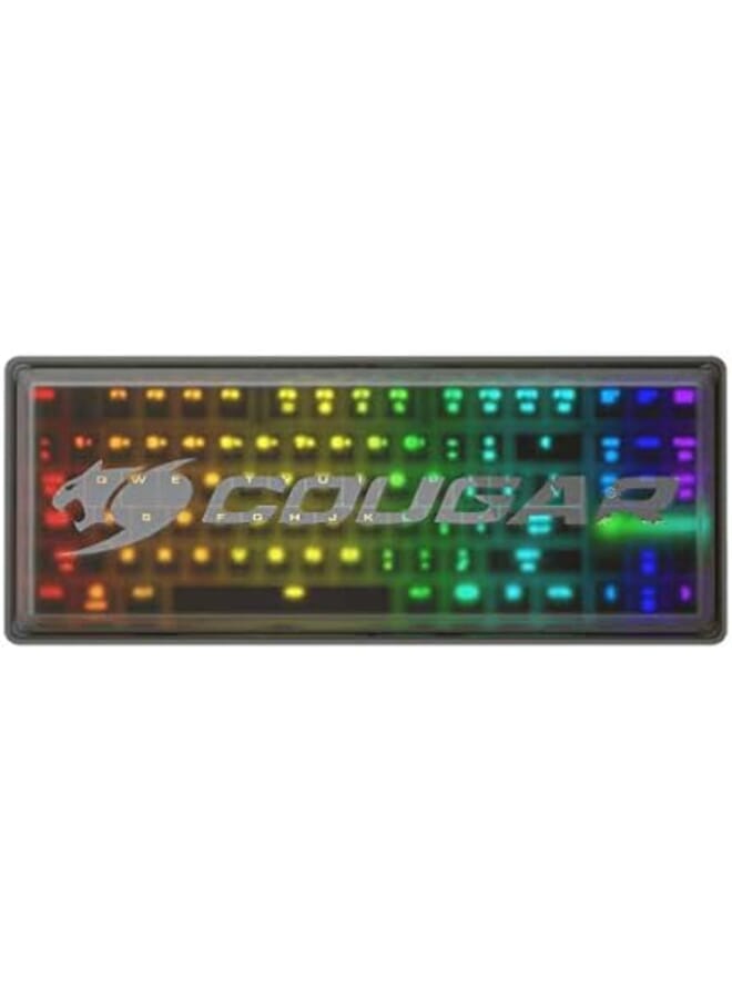 Cougar Puri Tkl Rgb Gaming Keyboard With Magnetic Protective Cover Ten Key Less Blue Mx Keys Black - Image 2
