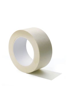 MARKQ Masking Tape 2 inch x 20 yards Beige Strong Adhesive Tape for Painting, Decorating, DIY Home, Office, School Stationery, Arts, DIY Crafts etc [1 Roll]  - Image 1