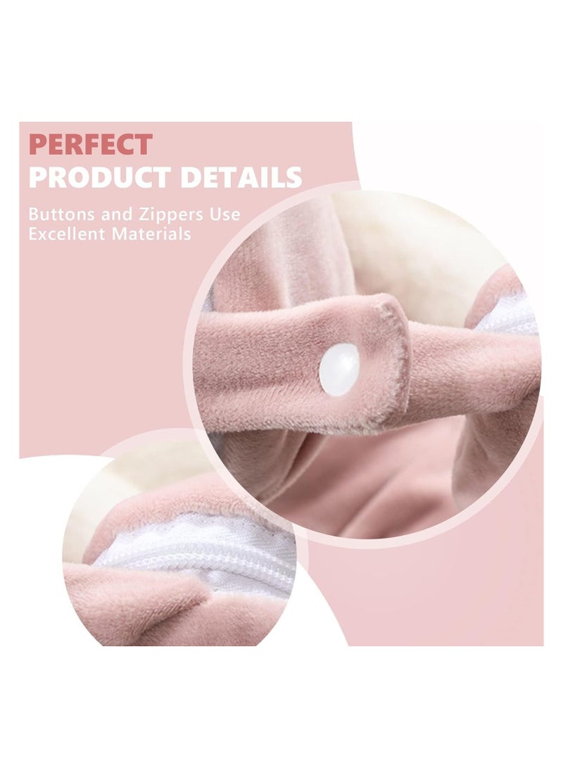 general Travel Neck Pillow Blanket, Pillow and Blanket 2 in 1 for long haul flights wool soft queen size essentials for planes with hats to keep, for car train journeys - Image 3