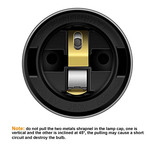 Simple Deluxe 15 Feet 360W Extension Hanging Lantern Pendant Light Lamp Cord Cable E26 Socket On/Off Switch (No Bulb Included), Black - Image 4