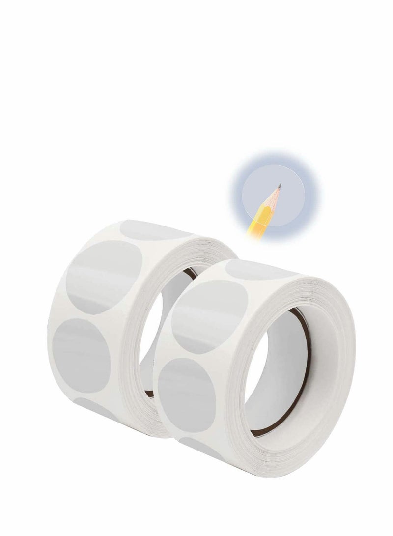 Transparent Seal Stickers, Round Clear Sealing Labels Self-Adhesive Stickers Envelope Tab Clear Retail Package Seals for Envelopes, Wedding Birthday Party Gift Packaging Seal, 1000Pcs/2Rolls - Image 1