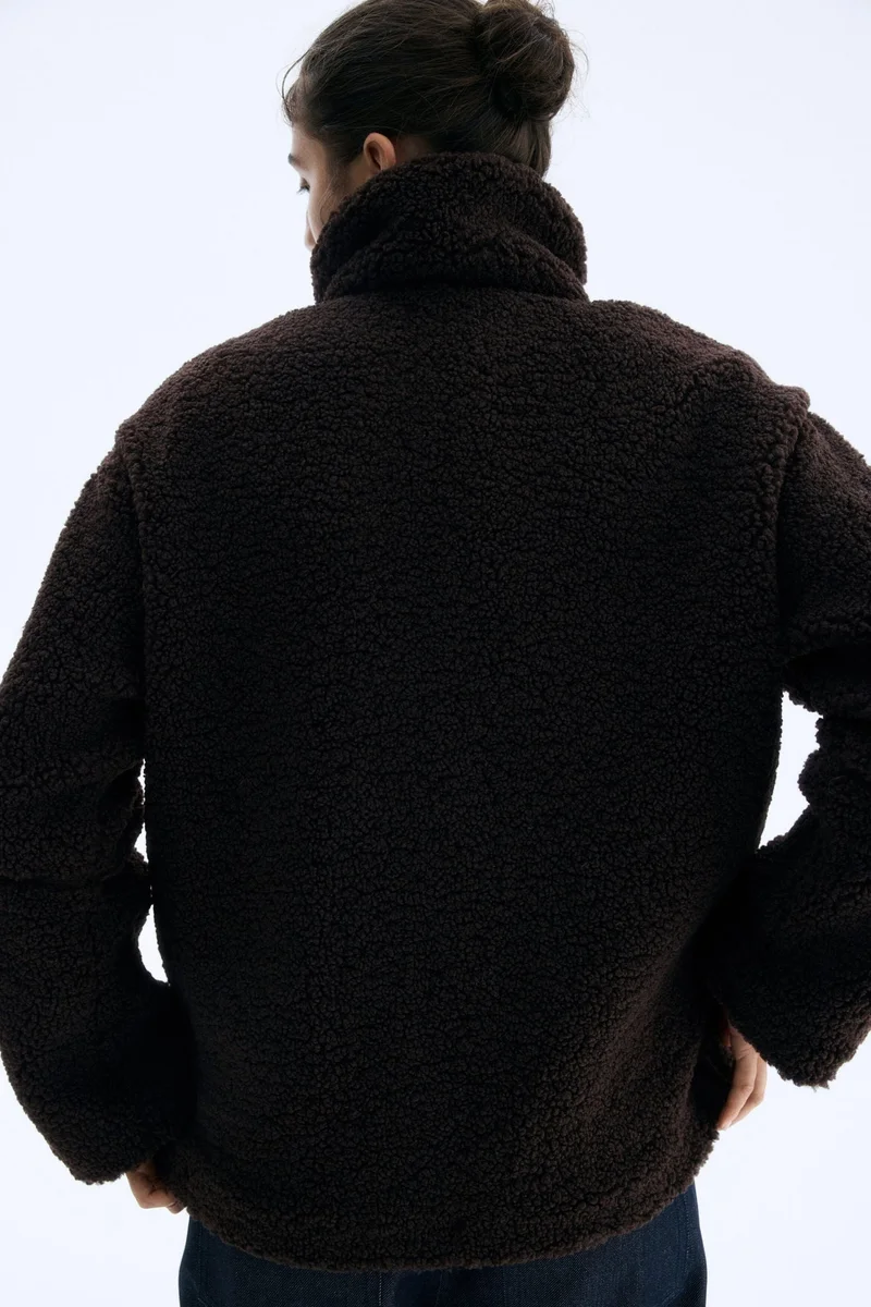 H&M Loose teddy jacket