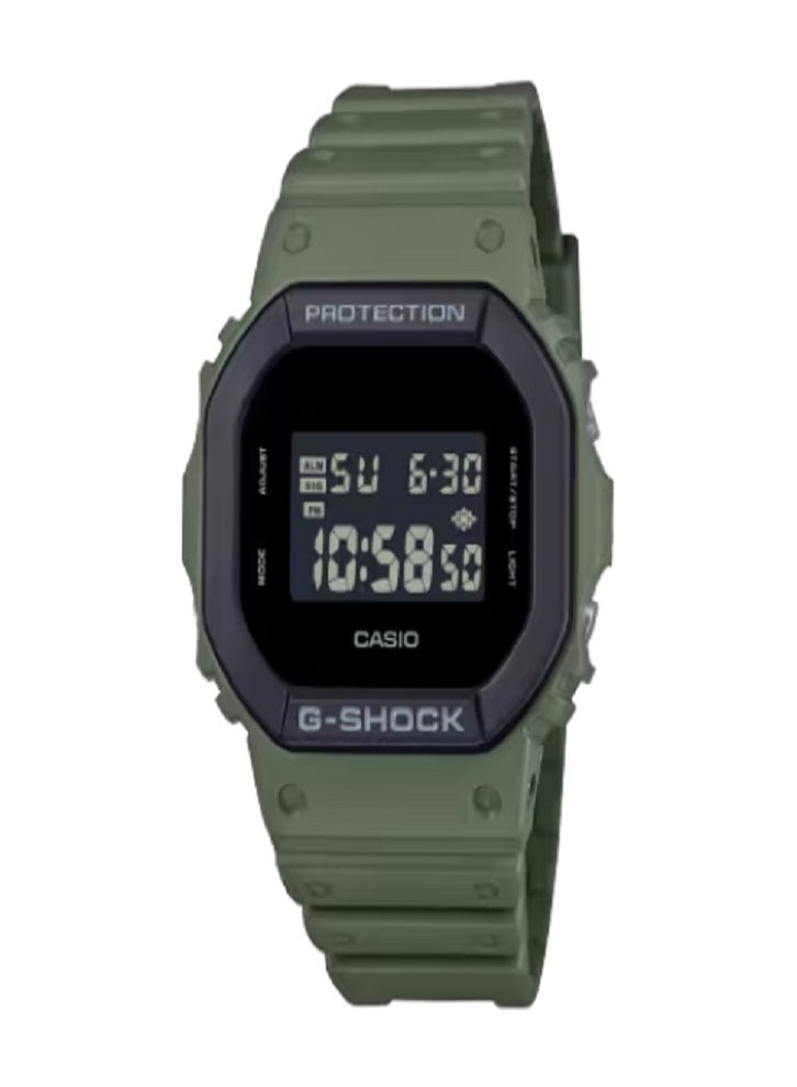 Casio G-Shock Classic Digital Olive Green Resin Watch - Ultimate Shock Resistance and 200M Water Resistance