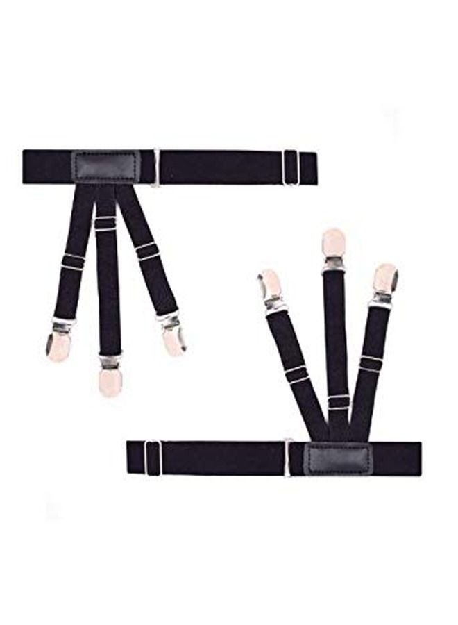 Shirt Stays,Shirt Holders, 2 Pcs, Unisex,Look Tidy & Neat All Day, Adjustable Ultra Soft Elastic Non - Slip Shirt Holders Crease-Resistance Belt Stirrup Style Suspenders - Image 1