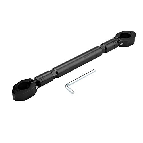 EVGATSAUTO Motorcycle Balance Bar, 22mm Universal Motorbike Balance Handlebar Cross Bar, ATV Handlebar Crossbar Phone Aluminum Alloy (Black) - Image 1