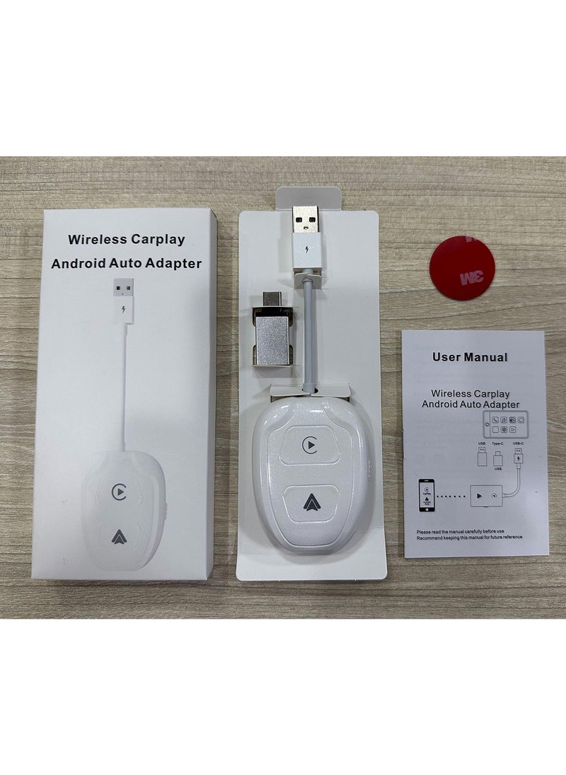 Apera - NR57 Wireless Apple Carplay and Android Auto Adapter 2-in-1 - Image 1