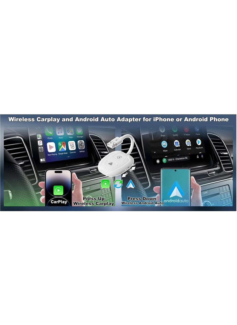 Apera - NR57 Wireless Apple Carplay and Android Auto Adapter 2-in-1 - Image 1