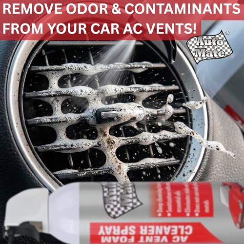 AUTO MATE Car AC Vent Foam Cleaner Spray, Grade 2199 (331ml) | Car AC Smell Remover & Vent Cleaner | Removes Dust, Bacteria & Odour | Improves Cabin Air Quality - Image 5