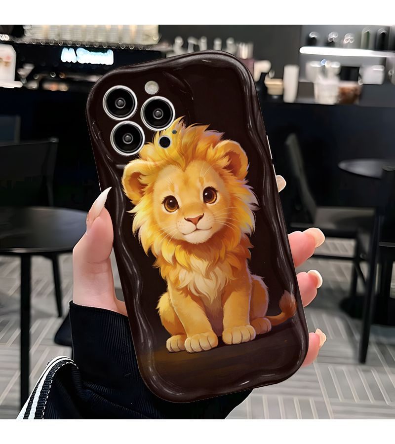 Phone Case Compatible With iPhone 14 Plus 1 Piece Cute Cartoon Anime 2D Pattern Little Lion For iPhone 17 17Air 17ProMax 16 15 14 13 12 11 Pro Max XS XR 8 7 And 6