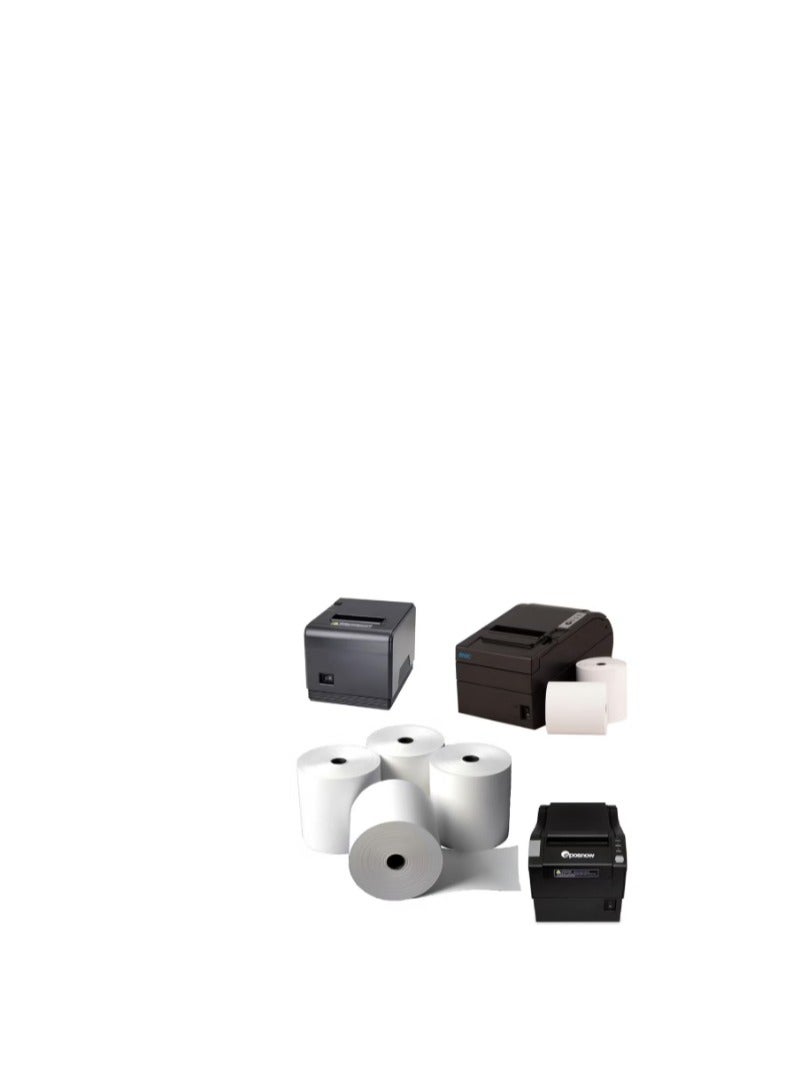 تيرابايت ورق حراري ممتاز مقاس 80 × 80 مم حتى لفة الإيصالات لطابعة EPOS، ومحطة نقاط البيع، وسجل النقد (عبوة من 5 لفات) - Image 5