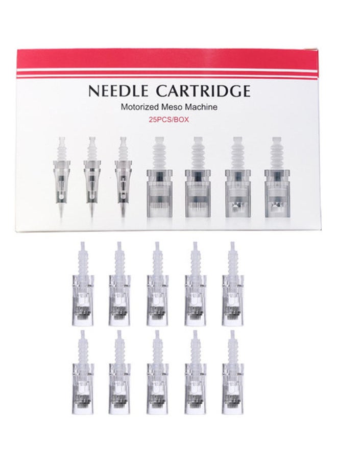دي آر. بن خرطوشات قابلة للتبديل Derm Ultima M5/M7/MYM/N2، 12 دبوس، 25 قطع، إبرة 8 سم  - Image 1