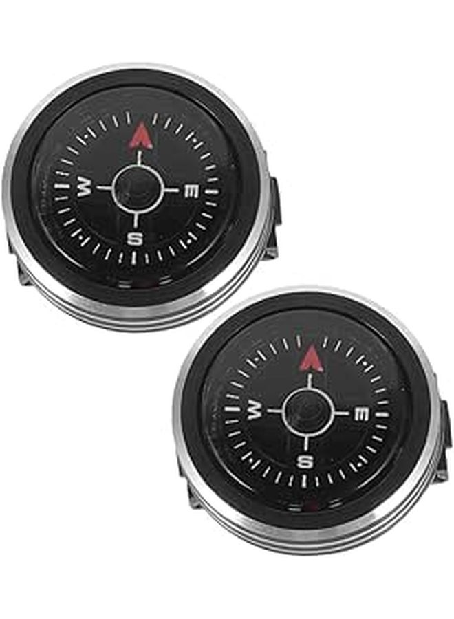 Mini Wrist Compass Portable Hiking Navigation Tool 2pcs for Camping Boating Survival - Image 1