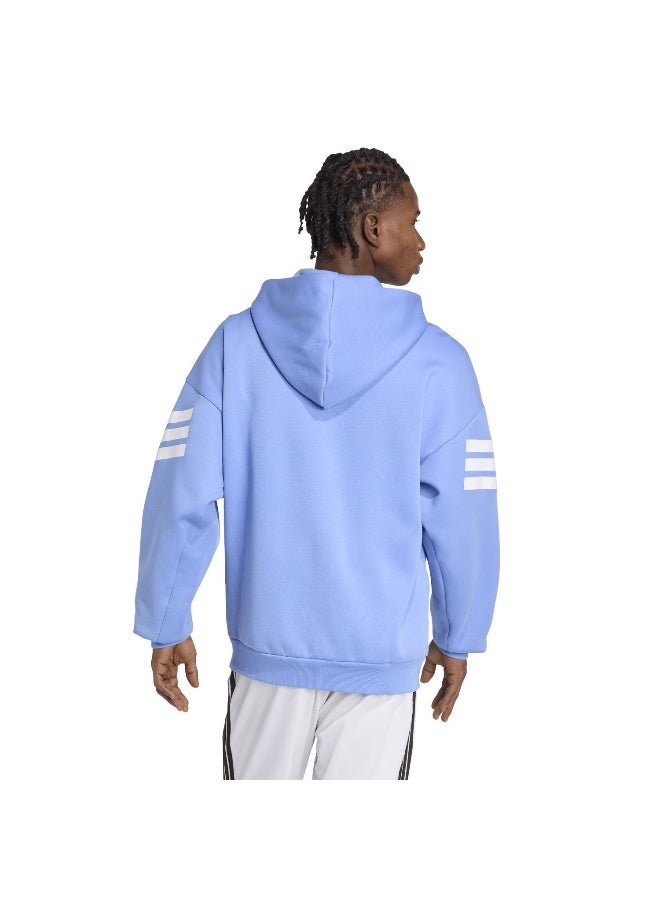 Adidas M Fi 3S Fz Blue Training Track Tops For Men XS  - Image 3