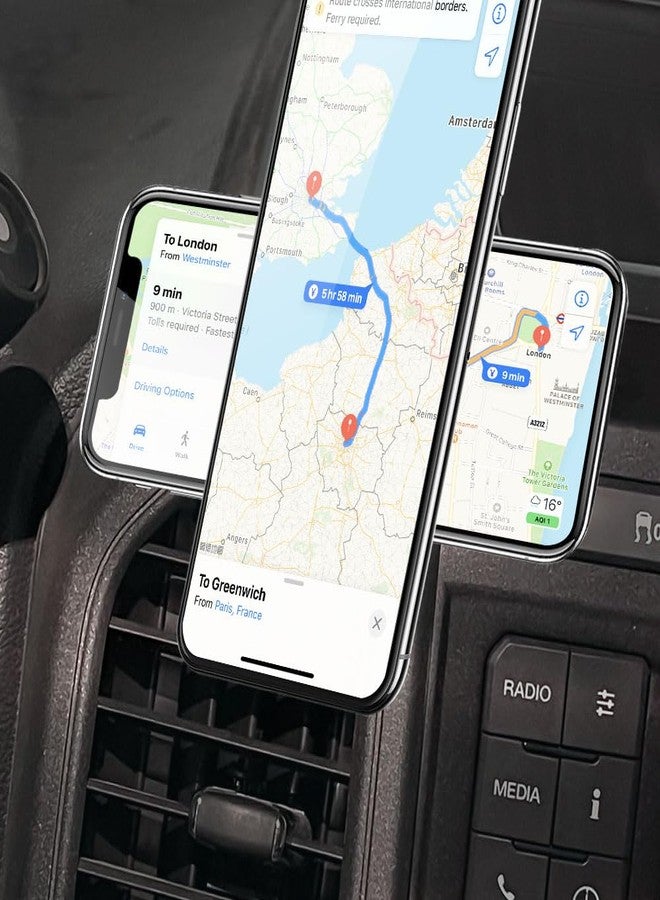 BEERTE fits for Magsafe Car Mount for Ford F-150 2015-2020 [20 Strong Magnets] Magnetic Phone Holder for iPhone 15 14 13 12 MagSafe Case Car Air Vent Cell Phone Navigation Automobile Cradles - Image 4