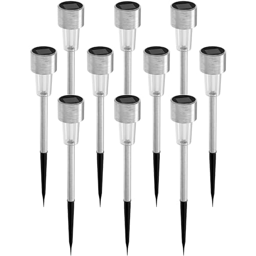 GIGAWATTS Solar Pathway Light Outdoor Landscape Lighting Walkway Lanterns Sun Powered Decorative Driveway Spotlights for Pathways Home Garden (Pack of 10) - Image 2