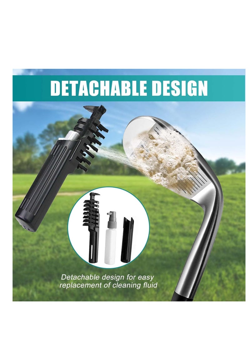 SYOSI - Golf Club Brush, 2 Pcs Professional Golf Club Cleaner Brush Squeeze Bottle Brush with Hook, Golf Club Brush Groove Cleaner Kit with Water, Retractable Golf Club Cleaning Brush - Image 1