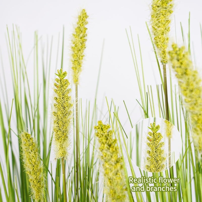 Melorca&Guilla Artificial Plants 6PCS 27â€œ Fake Tall Onion Grass Faux Plant,Artificial Grass Greenery Shrubs Bushes for Garden Porch Window Box Shop Office Home DÃ©cor - Image 4