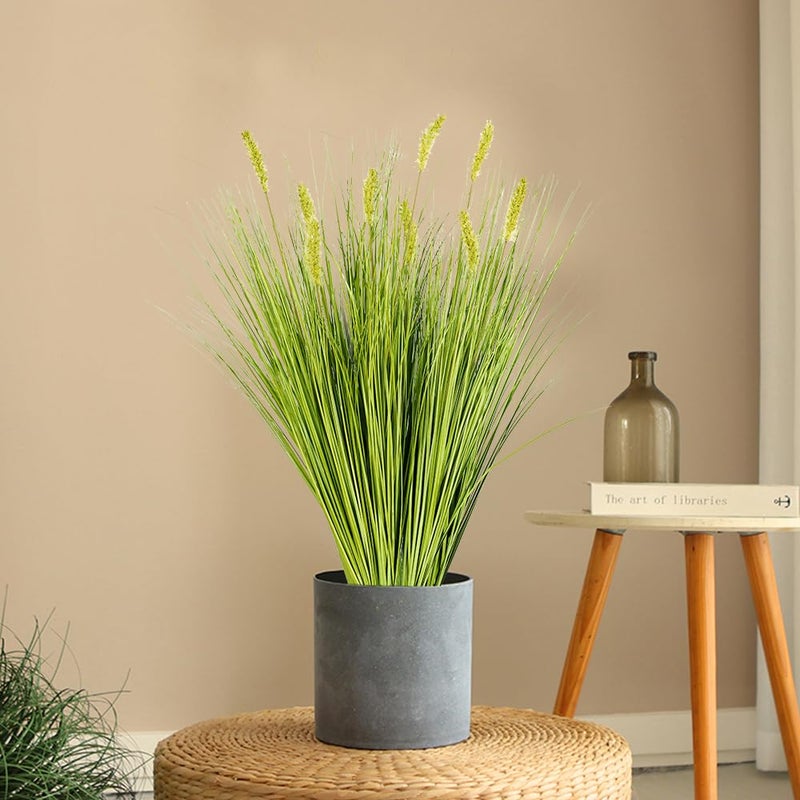Melorca&Guilla Artificial Plants 6PCS 27â€œ Fake Tall Onion Grass Faux Plant,Artificial Grass Greenery Shrubs Bushes for Garden Porch Window Box Shop Office Home DÃ©cor - Image 5