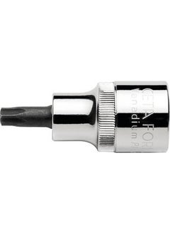 Ceta Form T55 Short Type 1/2” Torx Socket Bit with Hole C28S-TR55  - Image 1