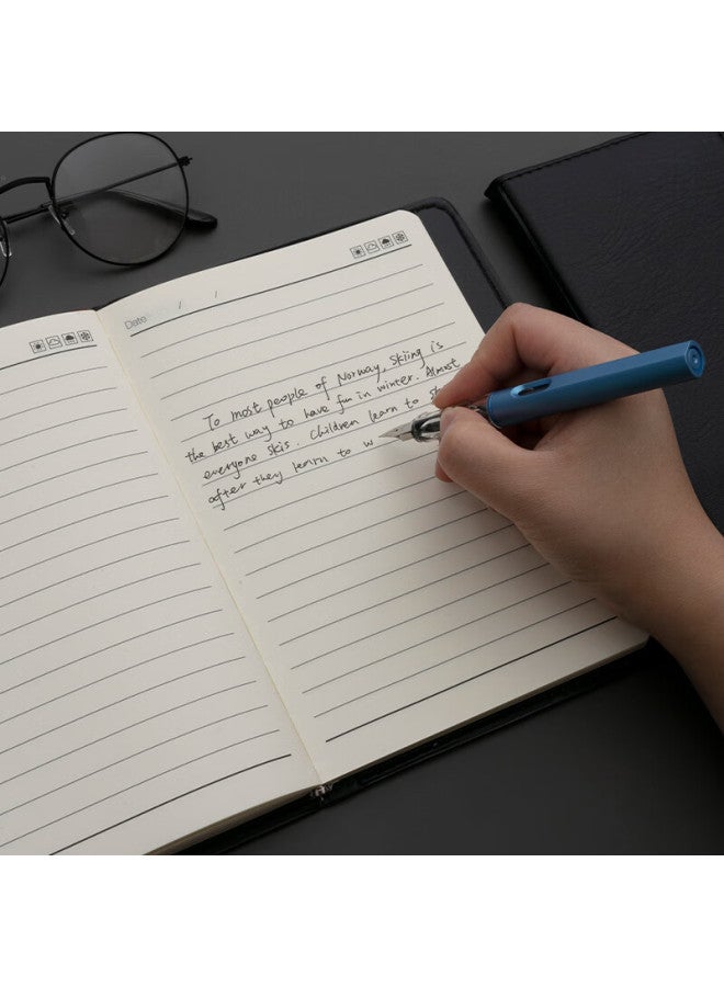 ام اند جي M&g Stationery دفتر ملاحظات بغلاف ناعم من الجلد الأسود، لوازم مكتبية للاجتماعات، كتاب محاضر المؤتمرات، مذكرة ميسورة التكلفة، يوميات، أعمال 32k/120 ورقة كتاب فردي Apy1bk78 - Image 3
