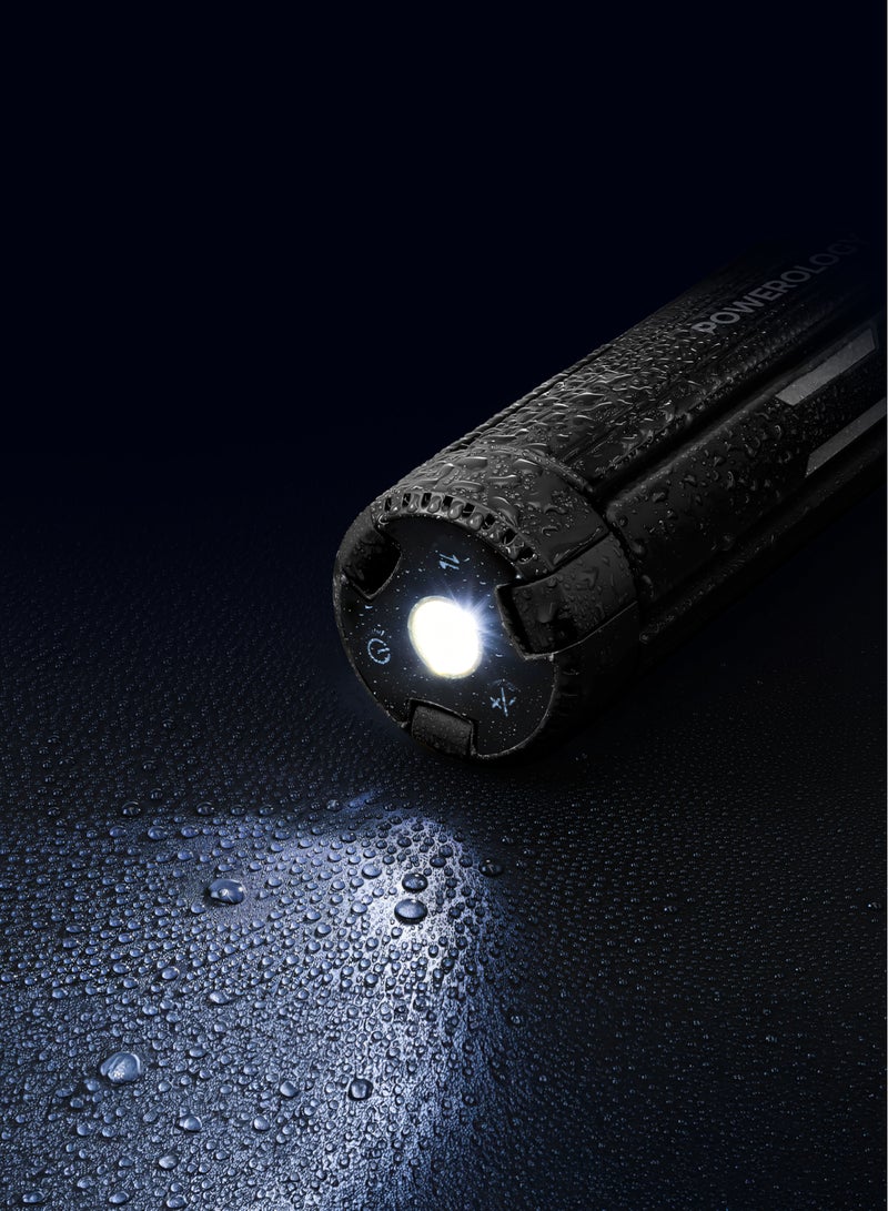 باورولوجي مصباح تخييم قابل للطي مع وظيفة بنك طاقة، بطارية قابلة لإعادة الشحن بسعة 15600mAh، شعاع ضوء قمة للتوجيه، مقاوم للماء بتصنيف IP54، سطوع 3000LM، مصباح يدوي 300ML، حلقة تعليق، مراقبة في الوقت الفعلي - أسود - Image 4