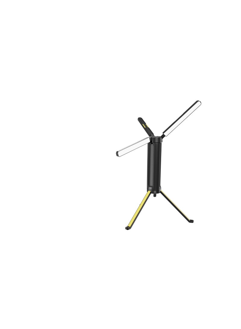 باورولوجي مصباح تخييم قابل للطي مع وظيفة بنك طاقة، بطارية قابلة لإعادة الشحن بسعة 15600mAh، شعاع ضوء قمة للتوجيه، مقاوم للماء بتصنيف IP54، سطوع 3000LM، مصباح يدوي 300ML، حلقة تعليق، مراقبة في الوقت الفعلي - أسود - Image 5