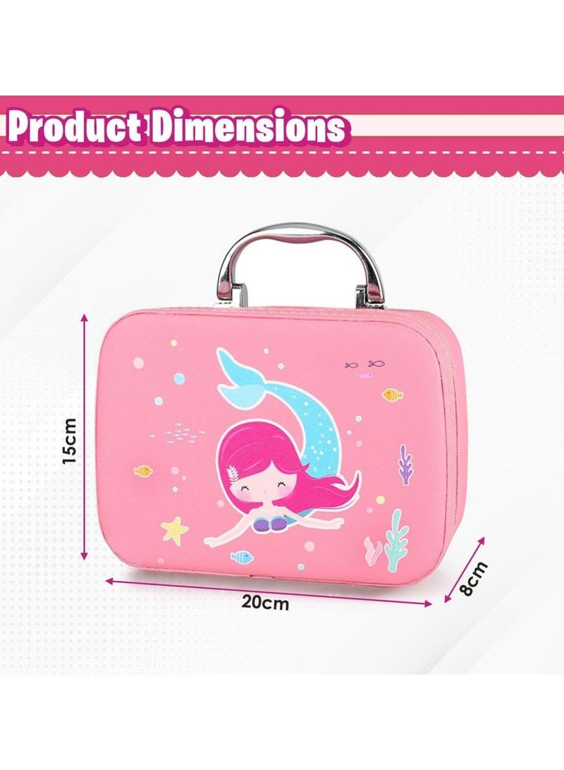 Washable Children's Make-Up Set with Cosmetic Bag ,Perfect Girls' Role Play Cosmetic Kit for Creative Fun - Image 4