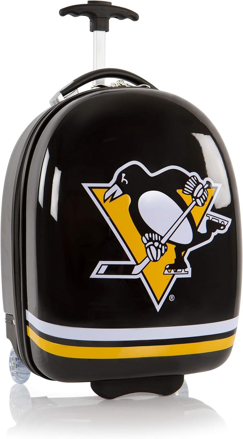 HEYS America NHL Officially Licensed Wheeled Luggage (Pittsburg Penguins, 18-Inch) - Image 1