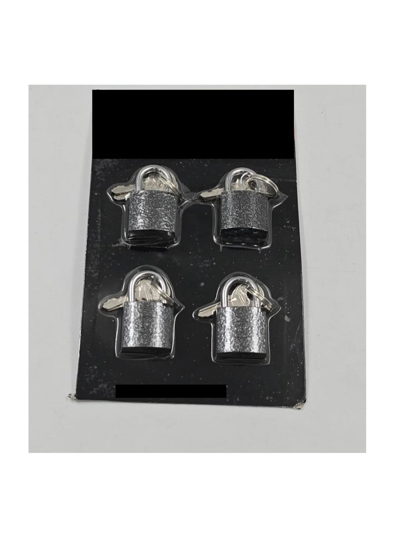 Durable high quality cast iron lock | Solid brass locks with keys, storage lock for outdoor and indoor use  Of 4 pieces