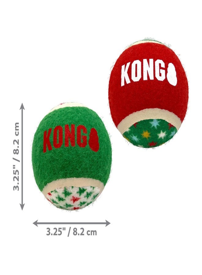 كونج كرات رياضية متنوعة من KONG للعطلات - عبوة من قطعتين - للكلاب الكبيرة - Image 4