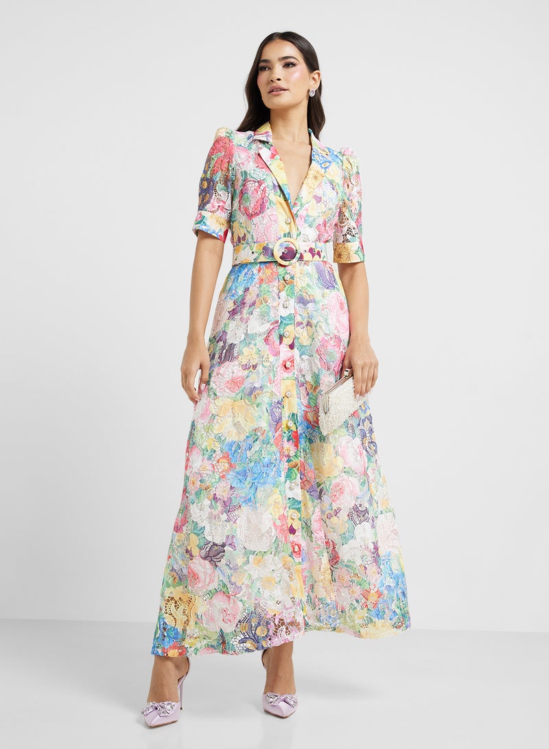 ELLA Floral Print Maxi Dress - Image 1