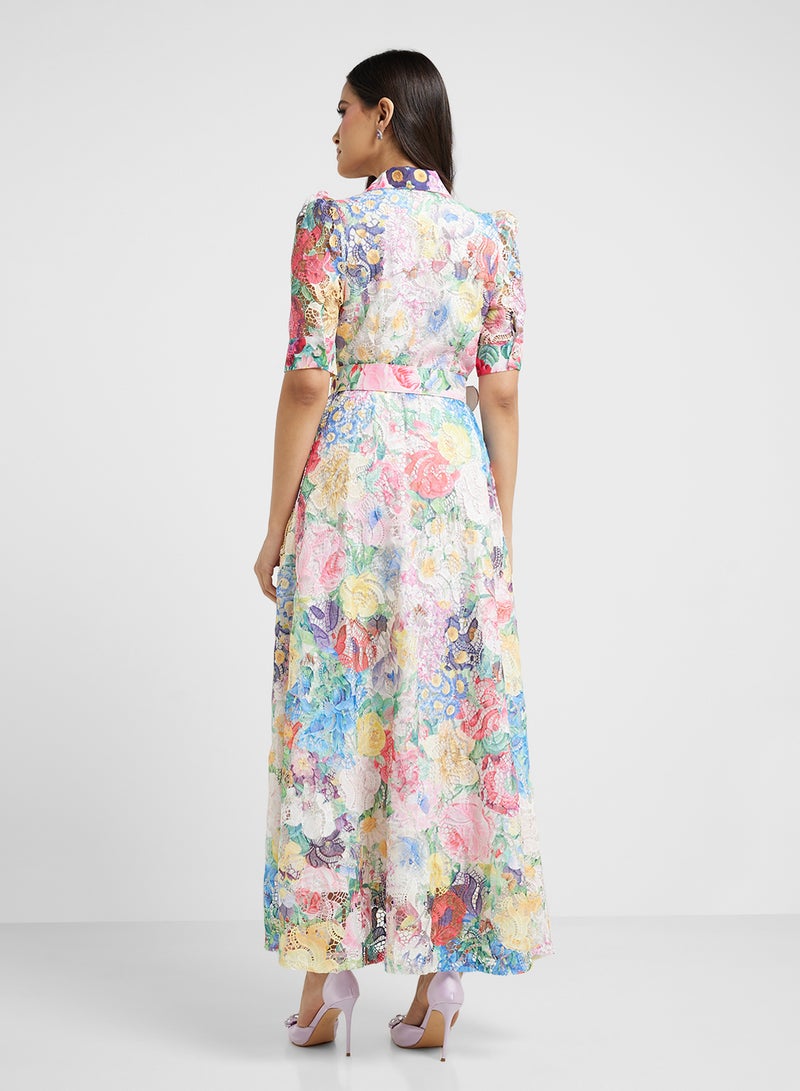 ELLA Floral Print Maxi Dress - Image 2