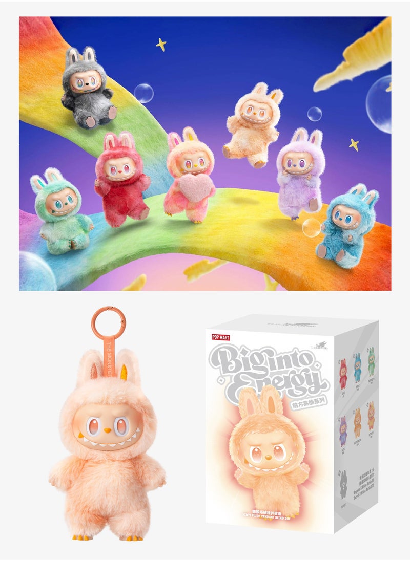 POP MART (Blind Box) Labobo soft stuffed doll, comes in multiple styles, as a stylish and beautiful accessory, has many uses for children and adult girls, equipped with a hanging ring, perfect as a keychain or bag decoration  - Image 1