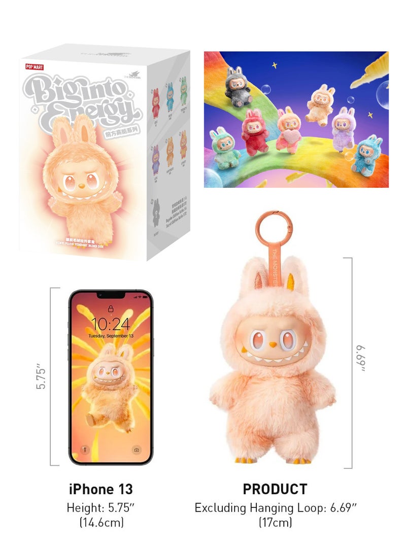 POP MART - (Blind Box) Labobo soft stuffed doll, comes in multiple styles, as a stylish and beautiful accessory, has many uses for children and adult girls, equipped with a hanging ring, perfect as a keychain or bag decoration - Image 1