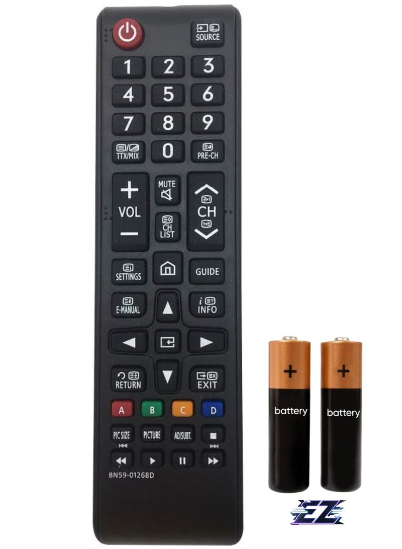 ELTRAZONE Replaces Remote Control Samsung BN59-01268D Compatible with All Samsung Smart TV Remote Control BN59-01175N AA59-00603A AA59-00741A AA59-00786A AA59-00602A BN59-01247A AA59-00743A with Battery - Image 1