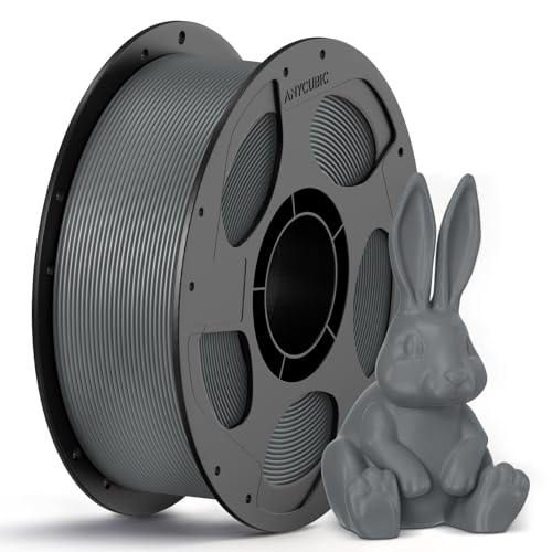 Anycubic خيط ANYCUBIC PETG 1.75 مم، خيط طابعة ثلاثية الأبعاد، دقة أبعاد +/- 0.02 مم، متانة استثنائية، قابل للطباعة مع معظم طابعات ثلاثية الأبعاد FDM، بكيلوغرام واحد من البكرة القابلة لإعادة الاستخدام، لون رمادي بنسيج - Image 1