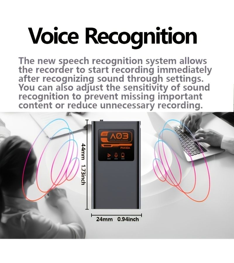 Voice Recorder With DSP AI Noise Reduction 32GB For Meetings Lectures - Image 5