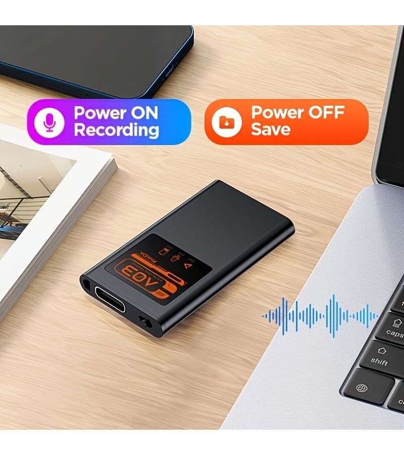 Voice Recorder With DSP AI Noise Reduction 32GB For Meetings Lectures - Image 3