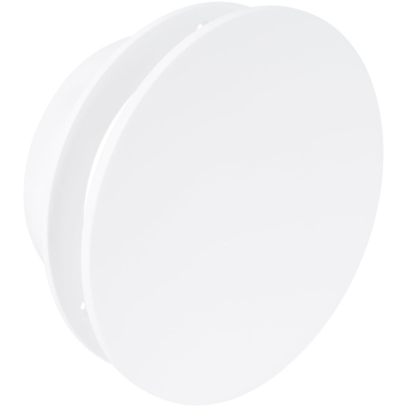 Vent Systems 6 Inch Round Air Diffuser White Plastic Adjustable Ceiling Vent Cover for HVAC Exhaust and Intake Universal Air Vent for Soffit Wall or Ceiling Ventilation in Home Bathroom Kitchen