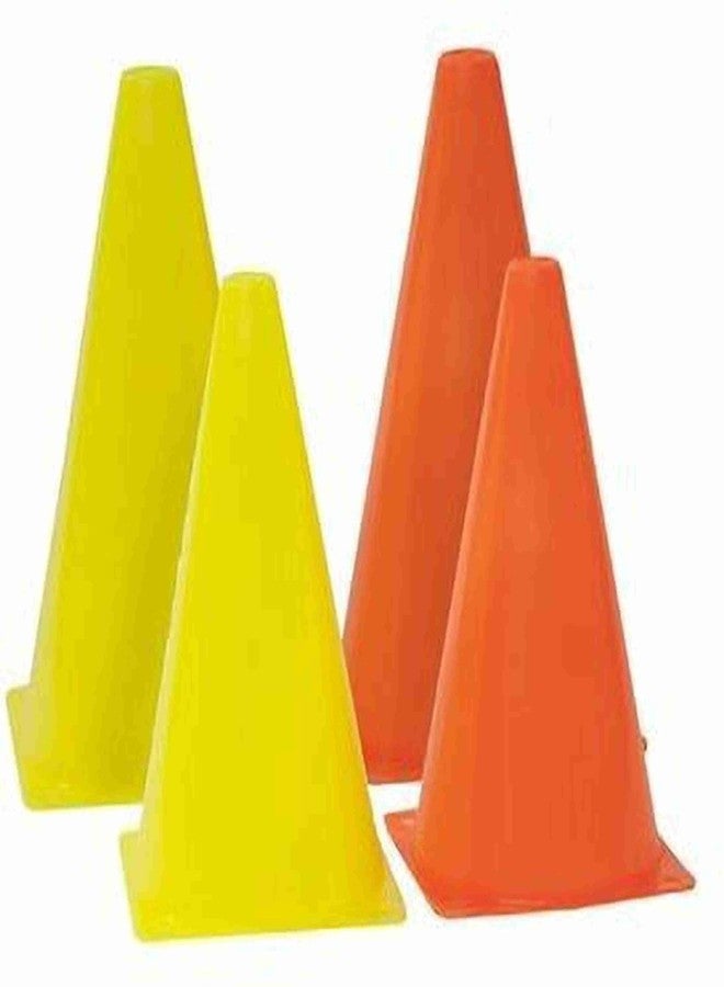 HYORTS® Training Cones, 15.24 cm, Set of 4, Multi-Colour Sports Agility Markers for Football,Cricket Basketball and Many More - Image 1
