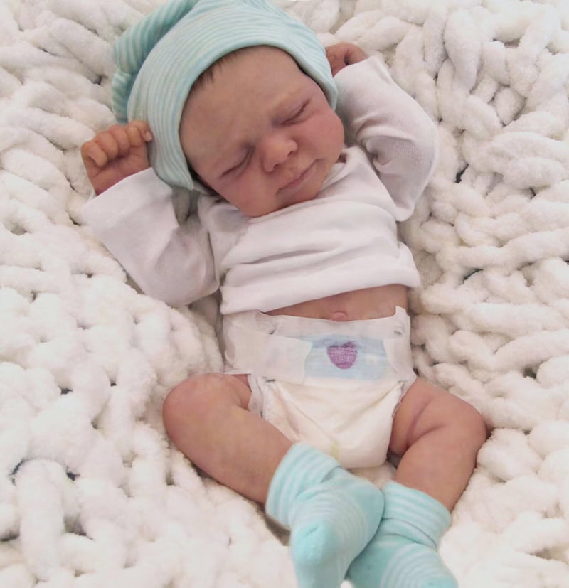 Zero Pam Reborn Baby Dolls Silicone Full Body-18 in Realistic Baby Doll, Posable Anatomically Correct Boy, Full Silicone Babys Doll, Real Life Reborn Dolls with Accessories - Image 3