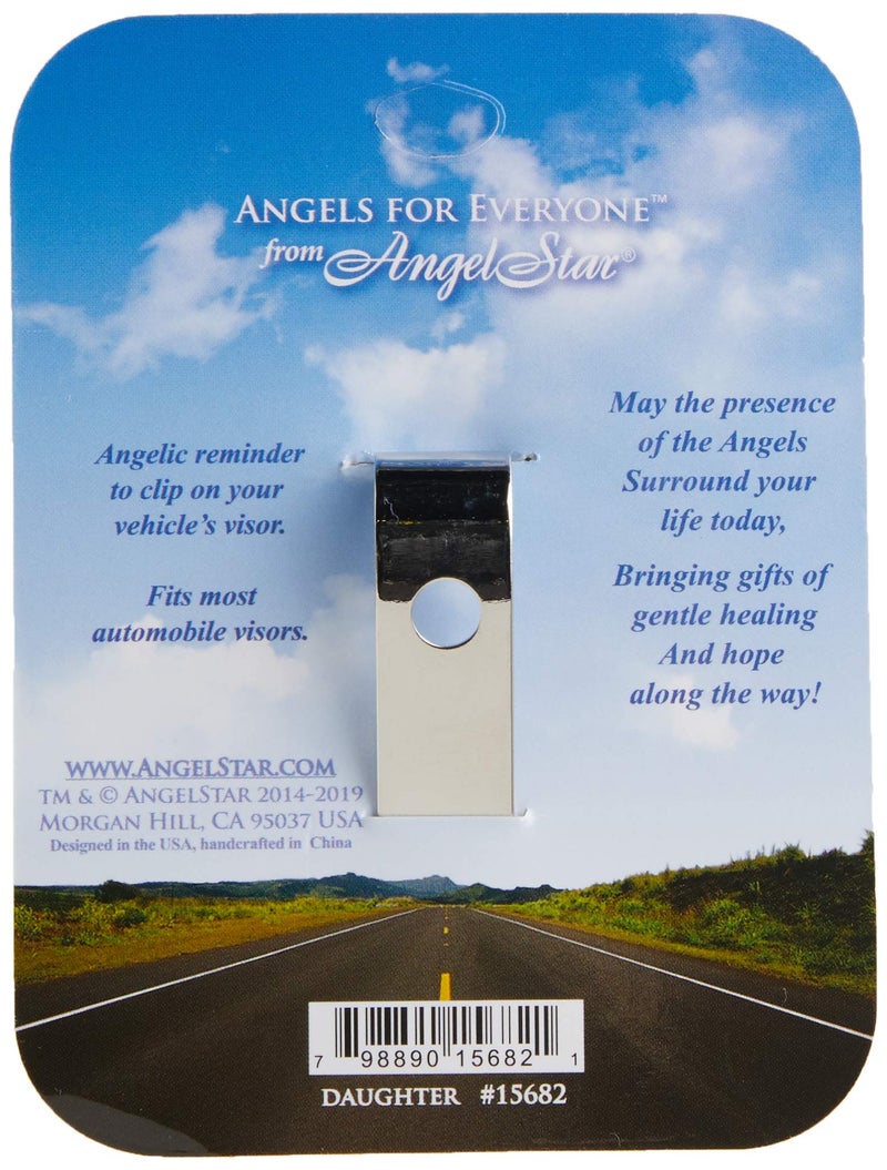 Angelstar 15682 Daughter Guardian Angel Visor Clip Accent, 2-1/2-Inch, Gray - Image 2