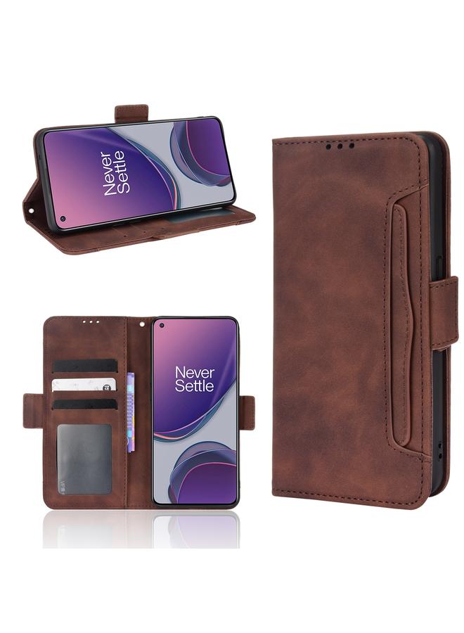 The Bros Case For OPPO Reno8 Lite 5G / OnePlus Nord N20 5G Skin Feel Calf Texture Card Slots Leather Phone Case