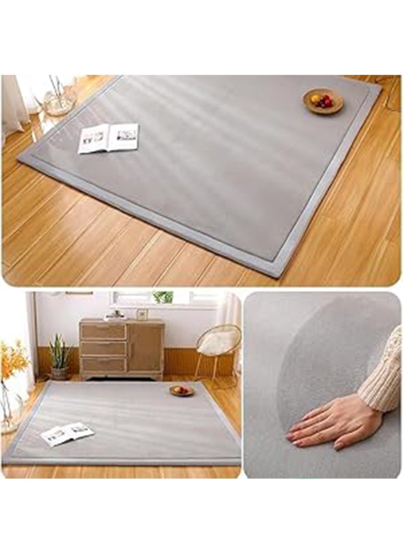 LIMOS - Soft Area Rugs Bedroom carpets 2cm Thick Coral Velvet Washable Play Mat Anti Slip Fluffy Rug - Image 1
