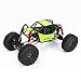LAFEINA 110 RC Car 310mm Wheelbase Rock Buggy Frame Chassis with Nylon Tube Roll Cage for 110 RC Crawler Car SCX10 90046 TRX4 with Wheels Green - Image 2