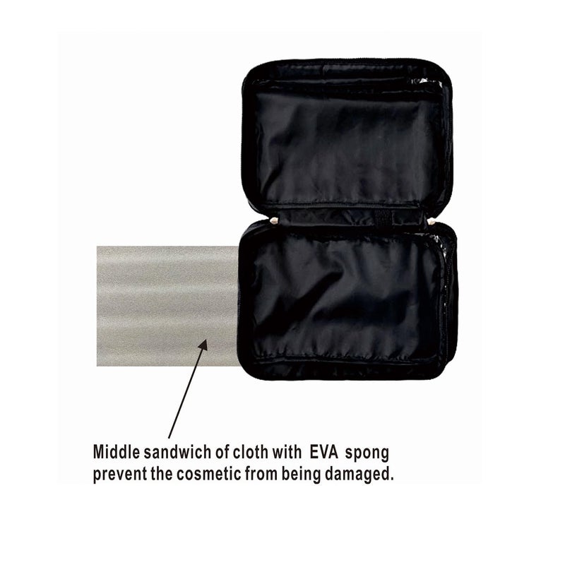 Shonpy All-Purpose Household Travel Organizer Accessory Toiletry Cosmetics Makeup Hanging Shaving kit Bag-Black - Image 1
