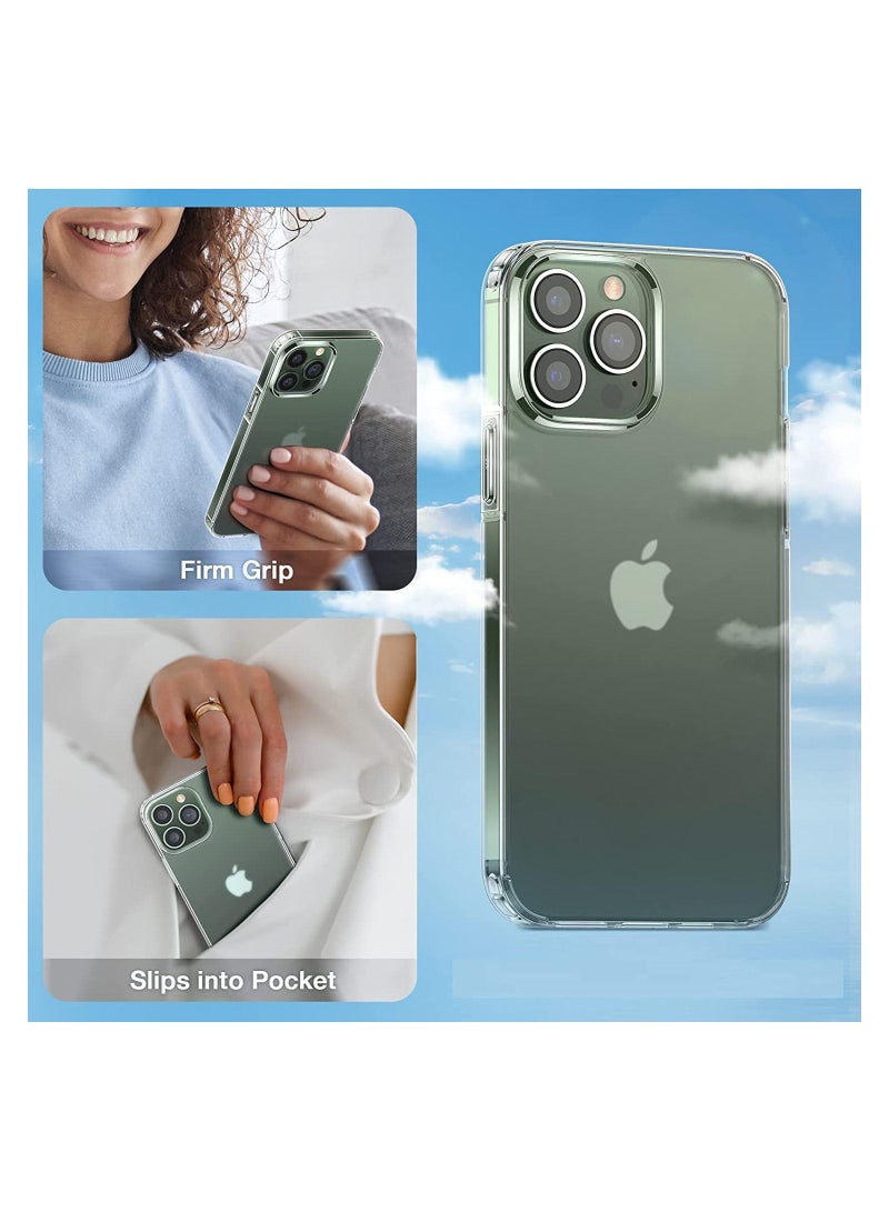 [1+2+2] Case for iPhone 14 Pro Max, 2 Pcs Tempered Glass Screen Protector + 2 Pcs Lens Protector, Shockproof, Anti-Scratches for iPhone 14 Pro Max - Image 4