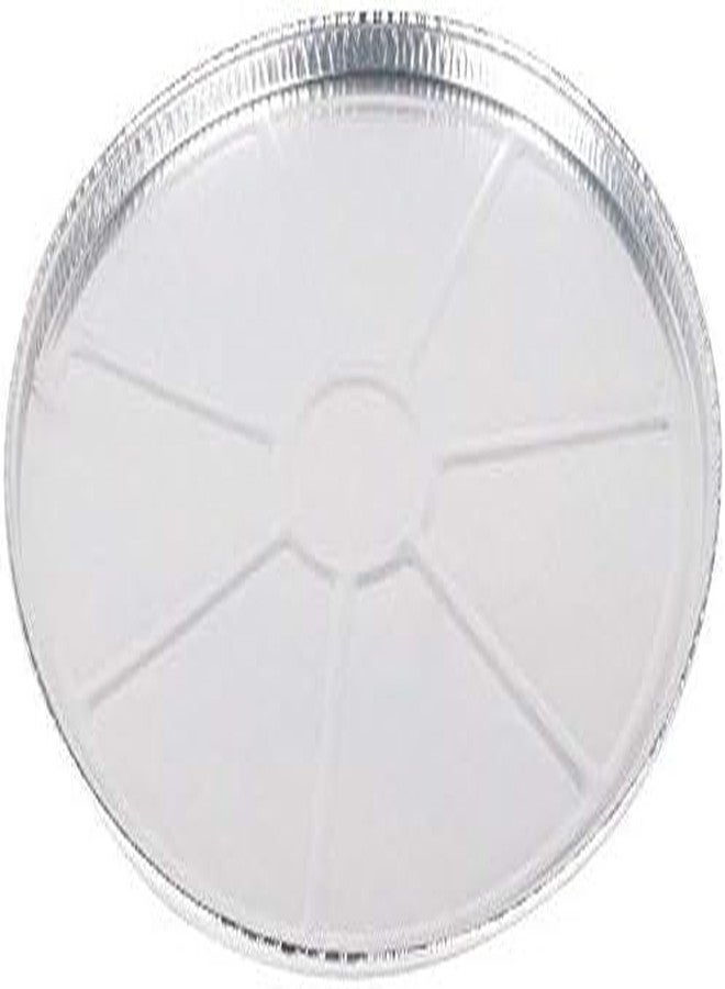 DCS Deals Pack of 12 Disposable Round Foil Pizza Pans - Durable Pizza Tray for Cookies, Cake, Focaccia and More - Size: 12-1/4" x 3/8" - Image 2