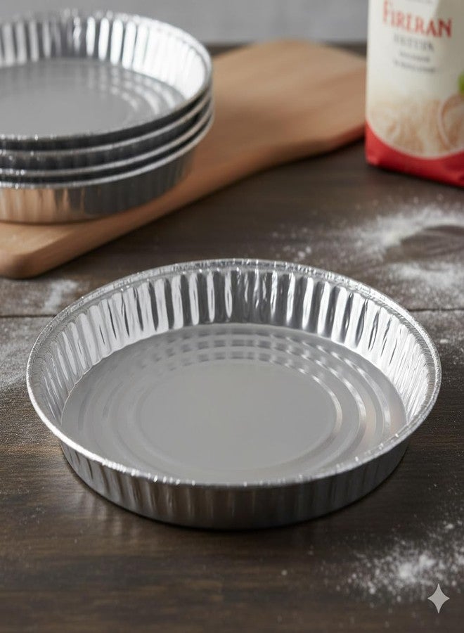 DCS Deals Pack of 12 Disposable Round Foil Pizza Pans - Durable Pizza Tray for Cookies, Cake, Focaccia and More - Size: 12-1/4" x 3/8" - Image 5